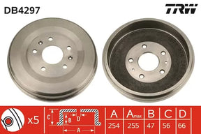 Brake Drum DB4297 - TRW