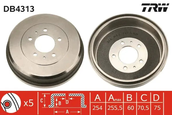 Brake Drum DB4313 - TRW