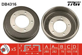 Brake Drum DB4316 - TRW