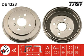 Brake Drum DB4323 - TRW