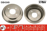 Brake Drum DB4349 - TRW