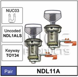 Door Locks Pair NDL11A - Nice Products | Universal Auto Spares