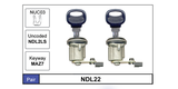 Door Locks pair NDL22 - Nice Products | Universal Auto Spares