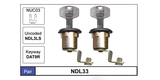 Door Locks pair NDL33 - Nice Products | Universal Auto Spares