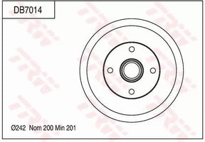 Brake Drum DB7014 - TRW