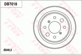 Brake Drum DB7018 - TRW