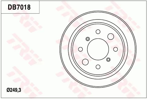 Brake Drum DB7018 - TRW