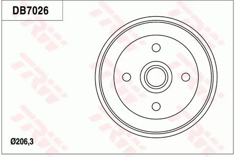 Brake Drum DB7026 - TRW