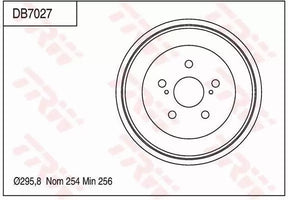 Brake Drum DB7027 - TRW