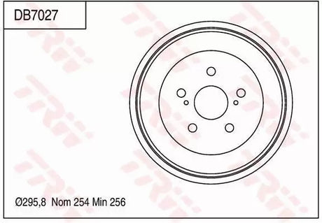 Brake Drum DB7027 - TRW