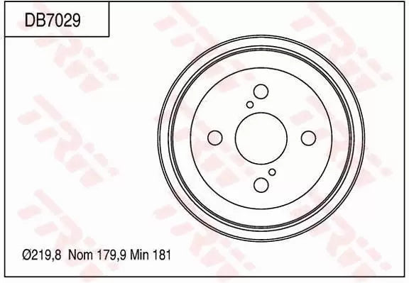 Brake Drum DB7029 - TRW
