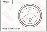 Brake Drum DB7029 - TRW