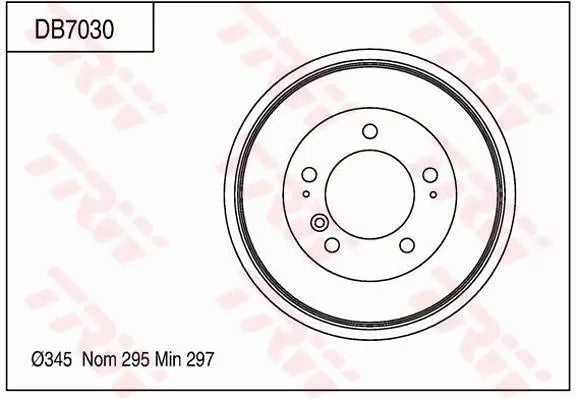 Brake Drum DB7030 - TRW