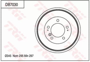 Brake Drum DB7030 - TRW