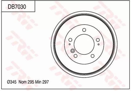 Brake Drum DB7030 - TRW