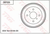 Brake Drum DB7035 - TRW