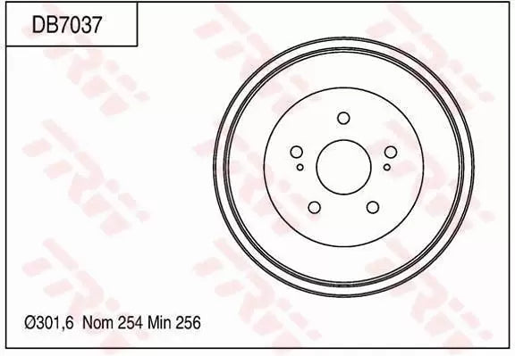 Brake Drum DB7037 - TRW