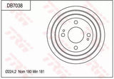 Brake Drum DB7038 - TRW