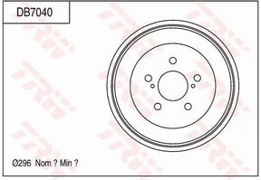 Brake Drum DB7040 - TRW
