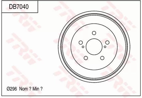 Brake Drum DB7040 - TRW