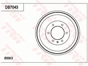 Brake Drum DB7043 - TRW