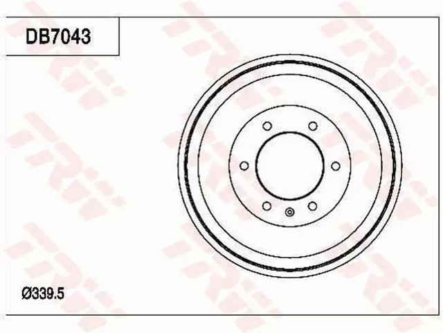 Brake Drum DB7043 - TRW