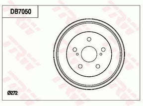 Brake Drum DB7050 - TRW
