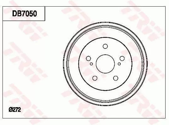 Brake Drum DB7050 - TRW