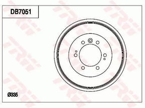 Brake Drum DB7051 - TRW