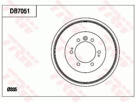 Brake Drum DB7051 - TRW