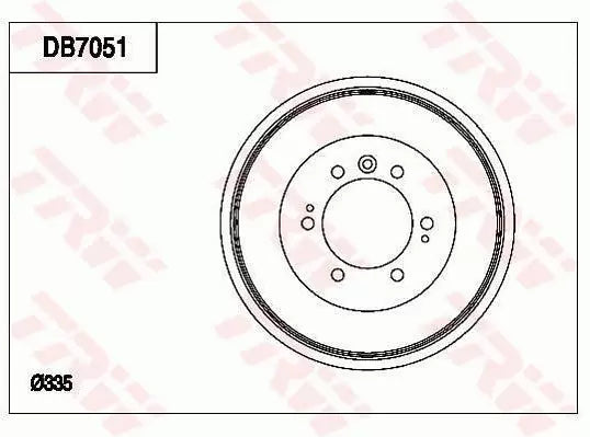 Brake Drum DB7051 - TRW