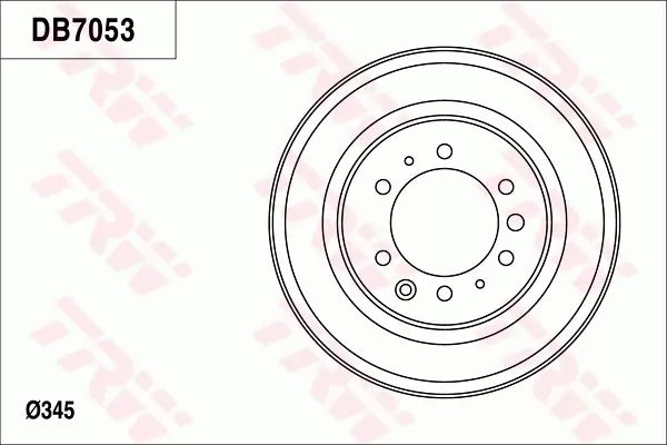 Brake Drum DB7053 - TRW