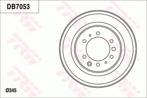 Brake Drum DB7053 - TRW
