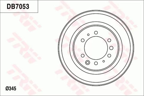 Brake Drum DB7053 - TRW
