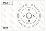 Brake Drum DB7071 - TRW