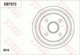 Brake Drum DB7073 - TRW
