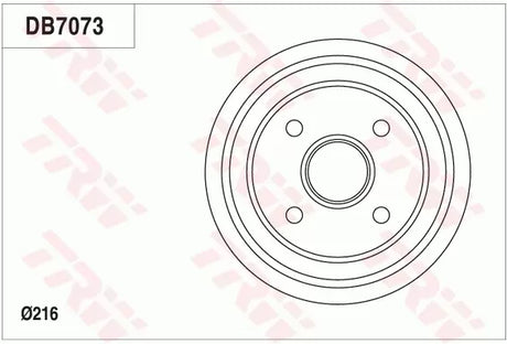 Brake Drum DB7073 - TRW