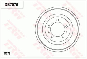 Brake Drum DB7075 - TRW