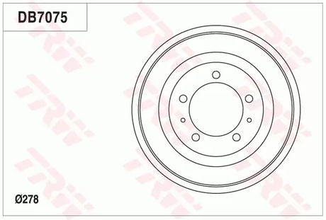 Brake Drum DB7075 - TRW