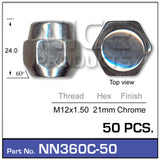 Wheel Nut NN360C-50 - Nice Products | Universal Auto Spares
