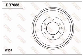 Brake Drum DB7998 - TRW