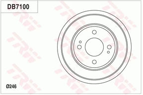 Brake Drum DB7190 - TRW