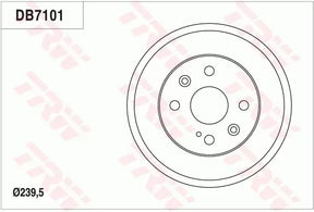 Brake Drum DB7101 - TRW