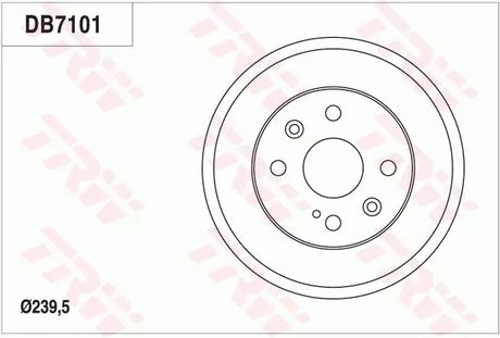 Brake Drum DB7101 - TRW