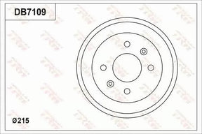 Brake Drum DB7109 - TRW