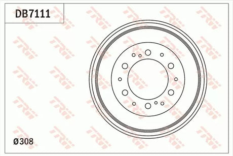 Brake Drum DB7111 - TRW