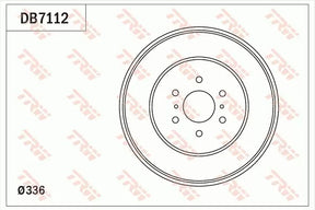 Brake Drum DB7112 - TRW