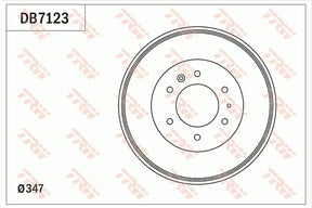 Brake Drum DB7123 - TRW