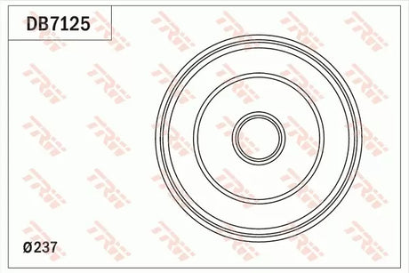 Brake Drum DB7125 - TRW