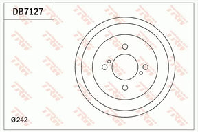 Brake Drum DB7127 - TRW